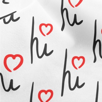 Cursive Love Hi Micro Fleece