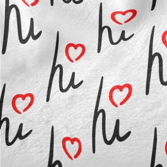 Cursive Love Hi Minky