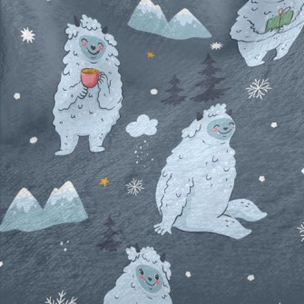 Cute Snow Monster In The Mount Minky