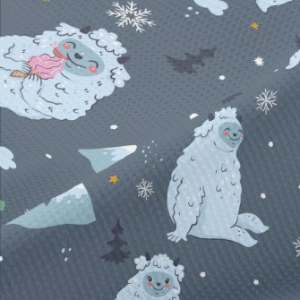Cute Snow Monster In The Mount Piqué