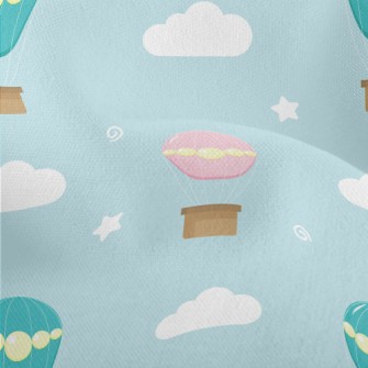Pearl Decorated Hot Air Balloo Lightweight Performance Linen