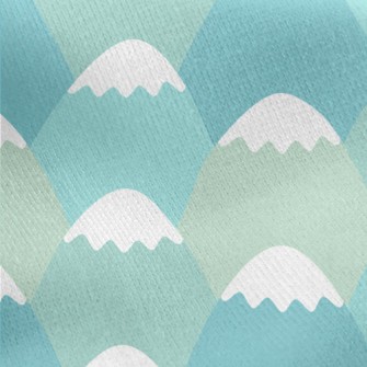 Snow Mountain Top Jersey Backed Fleece