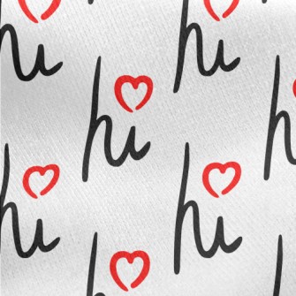 Cursive Love Hi Jersey Backed Fleece