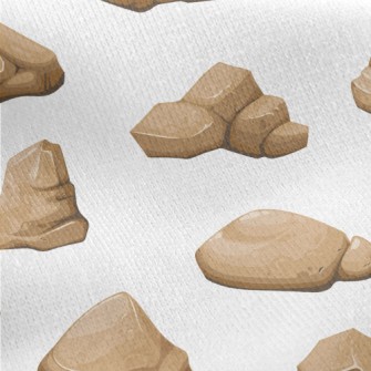 Strange Shaped Stones Jersey Backed Fleece