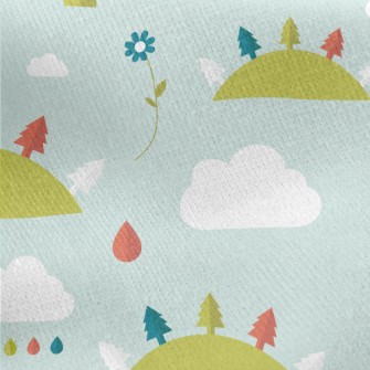 Hill Trees Jersey Backed Fleece