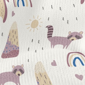 Harmless Forest Animals Stretch Jersey