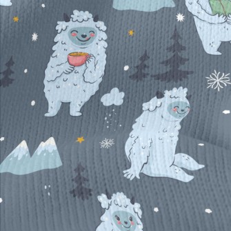 Cute Snow Monster In The Mount Stretch Jersey
