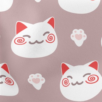 Full Of Luck Cat Lightweight Cotton Poplin