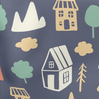 Graffiti Country House Lightweight Cotton Poplin
