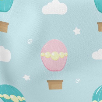 Pearl Decorated Hot Air Balloo Lightweight Cotton Poplin