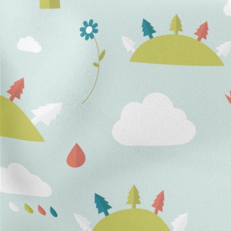 Hill Trees Lightweight Cotton Poplin