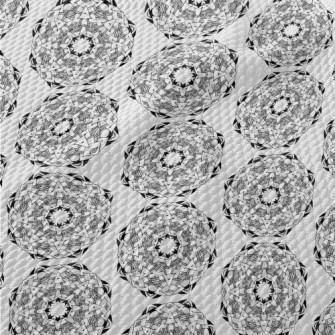 Weird Geometric Composition Birdseye Piqué