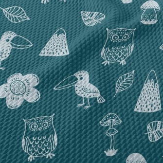 Owl Toucan Birdseye Piqué