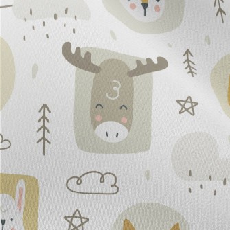Cute Forest Animals Chiffon