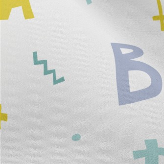 Cute Geometry ABC Chiffon