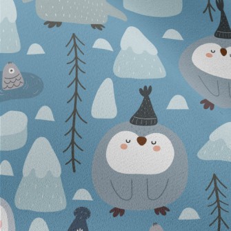 Frozen World Penguins Chiffon