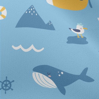 Big Ship Submarine Seagull Chiffon