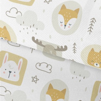 Cute Forest Animals Waterproof Oxford