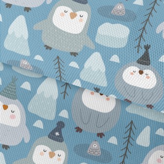 Frozen World Penguins Waterproof Oxford