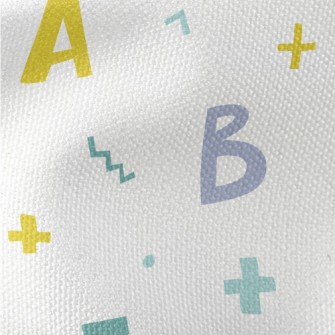 Cute Geometry ABC Waterproof Canvas