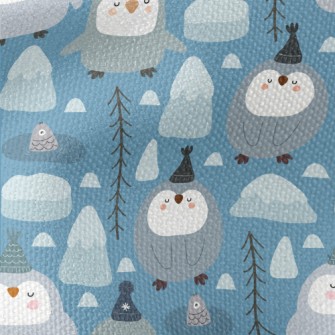 Frozen World Penguins Waterproof Canvas