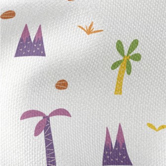 Coconut Tree Eruption Waterproof Canvas