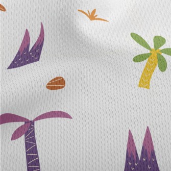 Coconut Tree Eruption Athletic Mesh Flat Back