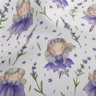 Lavender Fairy Athletic Mesh Flat Back