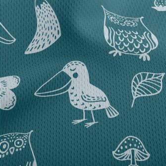 Owl Toucan Athletic Mesh Flat Back