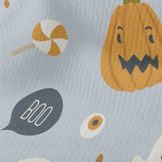 Halloween Pumpkin Ghost Terry