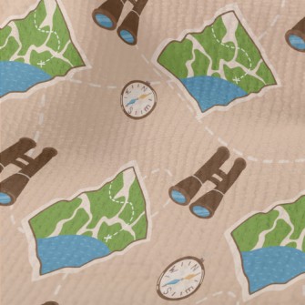 Binoculars Compass Map Terry