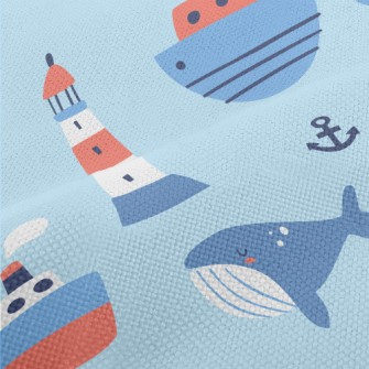 Lighthouse Whale Performance Linen