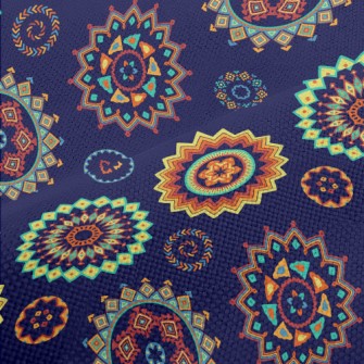 Colorful Ethnic Patterns Performance Linen