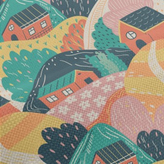 Rural Hillside House Performance Linen