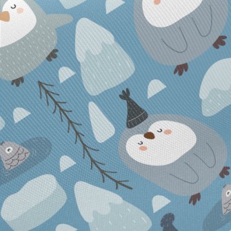Frozen World Penguins Twill