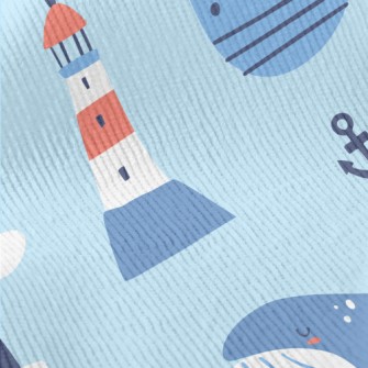 Lighthouse Whale Standard Corduroy
