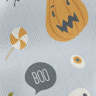 Halloween Pumpkin Ghost Standard Corduroy
