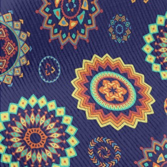 Colorful Ethnic Patterns Standard Corduroy
