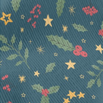 Christmas Red Small Fruit Standard Corduroy