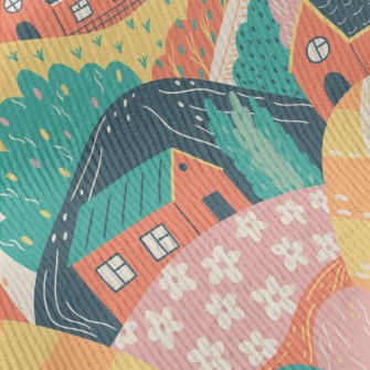 Rural Hillside House Standard Corduroy