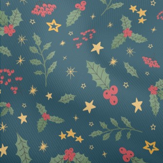 Christmas Red Small Fruit Dobby