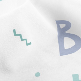 Cute Geometry ABC Micro Fleece