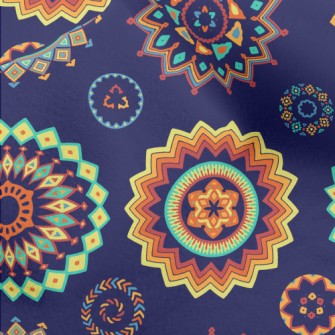 Colorful Ethnic Patterns Micro Fleece