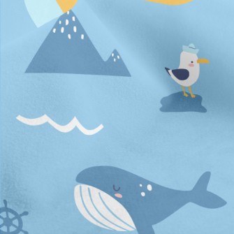 Big Ship Submarine Seagull Micro Fleece
