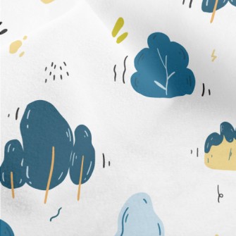 Forest Small Trees Micro Fleece