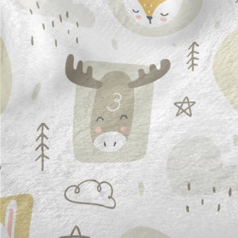 Cute Forest Animals Minky