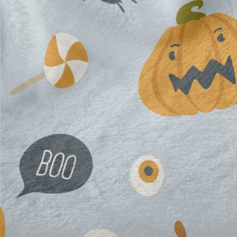 Halloween Pumpkin Ghost Minky