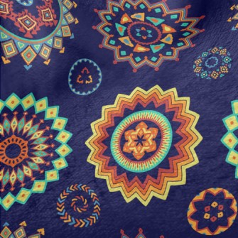 Colorful Ethnic Patterns Minky