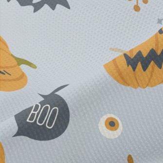 Halloween Pumpkin Ghost Piqué