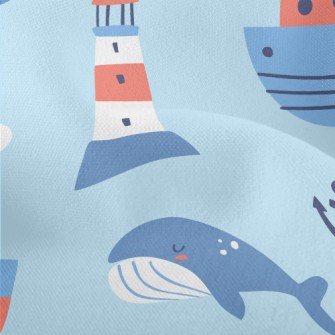 Lighthouse Whale Lightweight Performance Linen